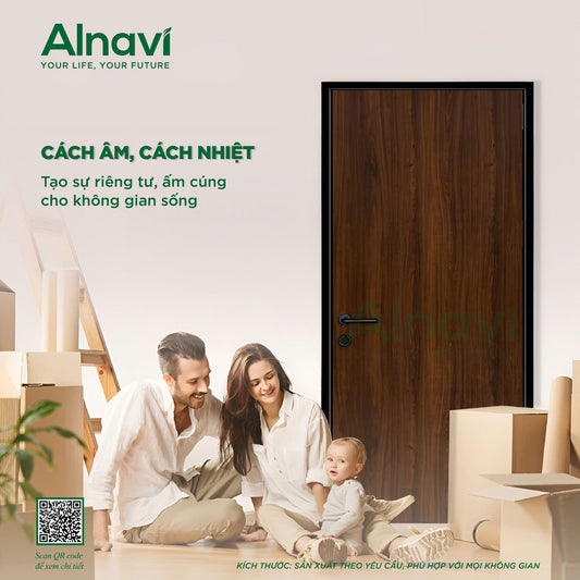 Cửa nhôm tổ ong Alnavi cách âm